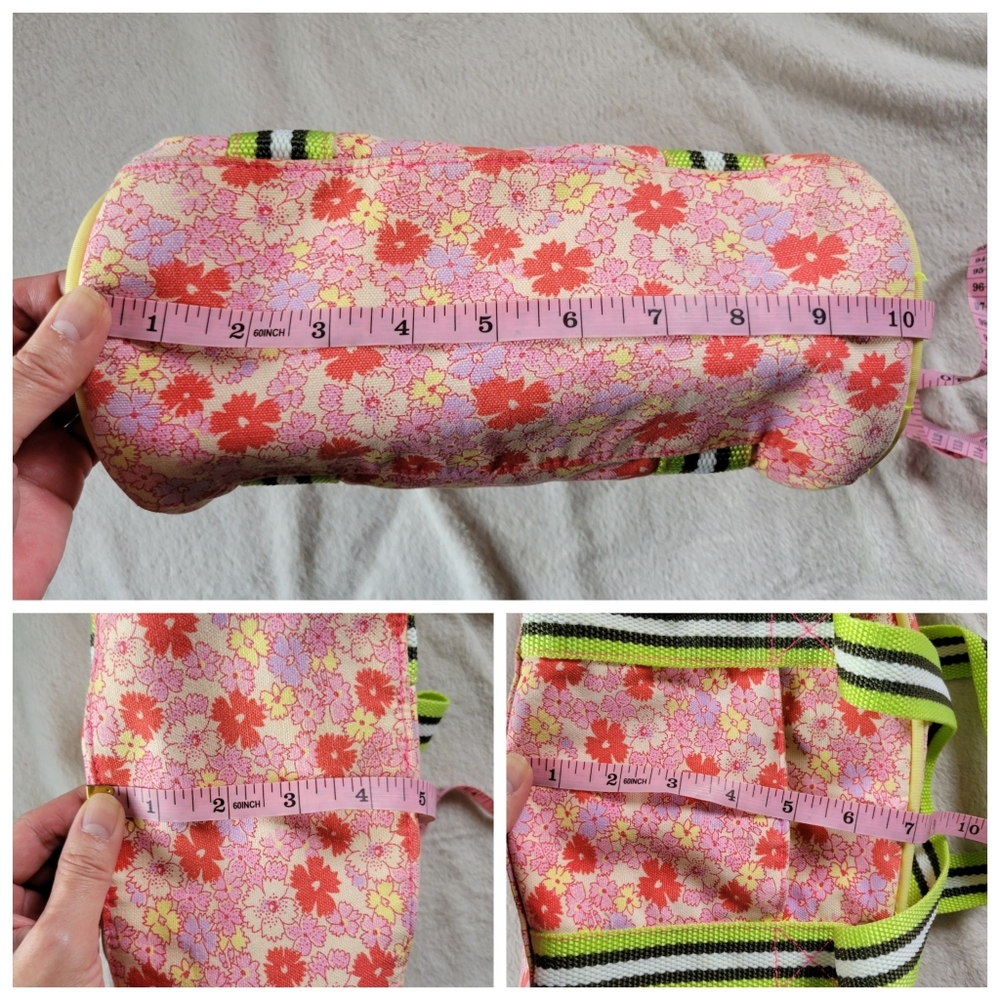 Old Navy | Cute Pink/Multicolor Floral Small Canvas Hand Bag (OS) - Picture 9 of 14